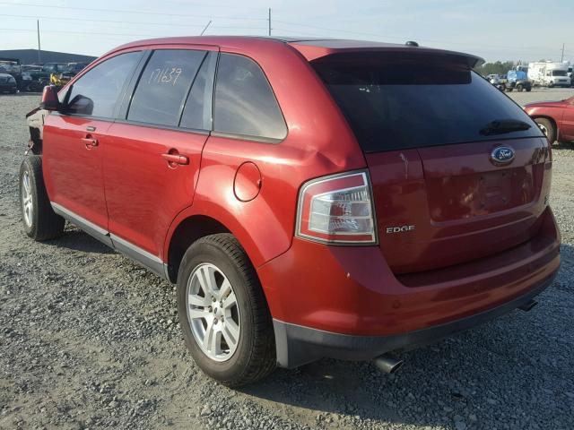 2FMDK49C17BA76685 - 2007 FORD EDGE SEL P MAROON photo 3