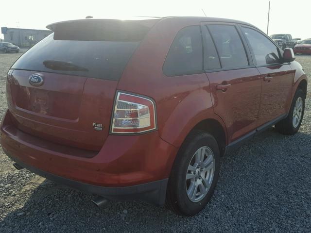 2FMDK49C17BA76685 - 2007 FORD EDGE SEL P MAROON photo 4