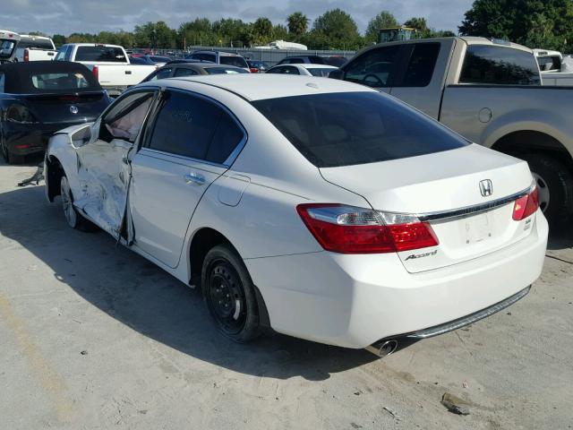 1HGCR3F86EA032908 - 2014 HONDA ACCORD EXL WHITE photo 3