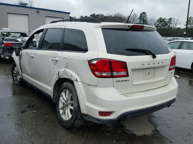 3C4PDCBG9DT666362 - 2013 DODGE JOURNEY SX WHITE photo 3