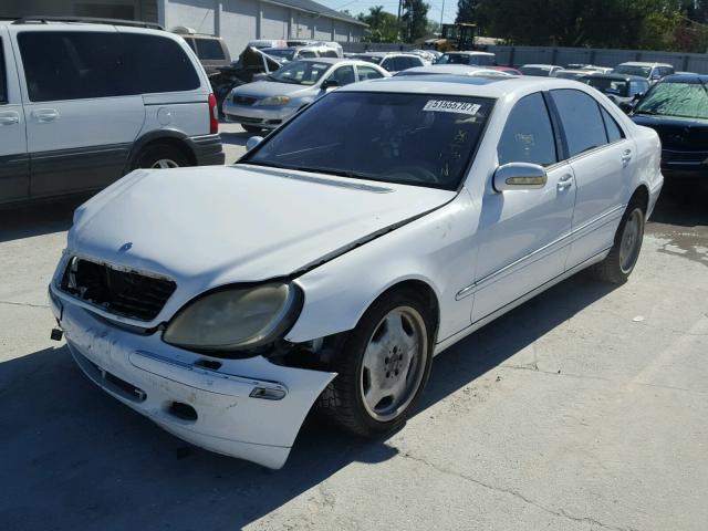 WDBNG75J81A193777 - 2001 MERCEDES-BENZ S 500 WHITE photo 2