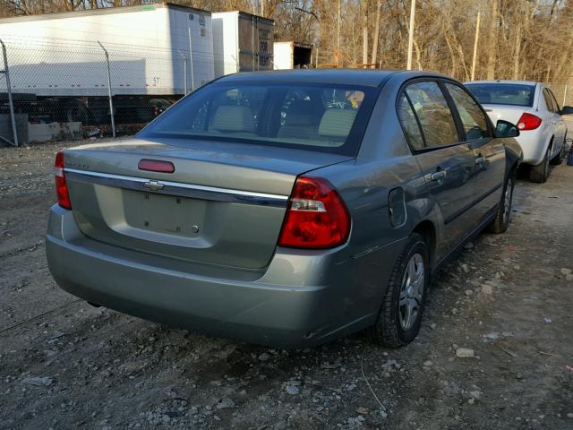 1G1ZS52F85F249305 - 2005 CHEVROLET MALIBU GREEN photo 4