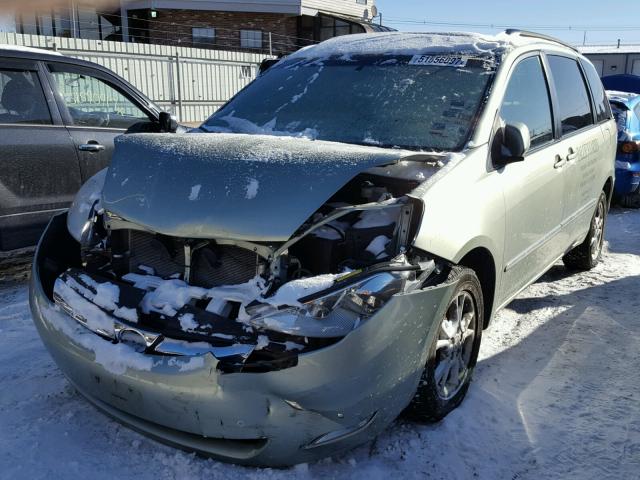 5TDBA22C66S067703 - 2006 TOYOTA SIENNA XLE GREEN photo 2