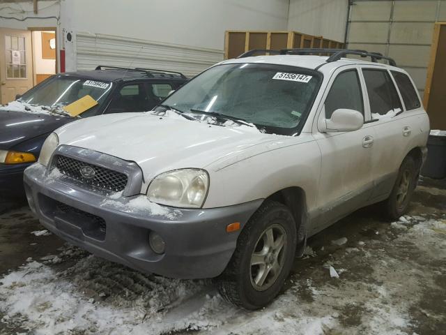 KM8SC73E34U654825 - 2004 HYUNDAI SANTA FE G WHITE photo 2