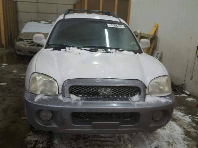 KM8SC73E34U654825 - 2004 HYUNDAI SANTA FE G WHITE photo 9