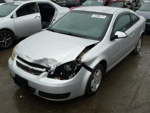 1G1AL15F667879589 - 2006 CHEVROLET COBALT LT SILVER photo 2