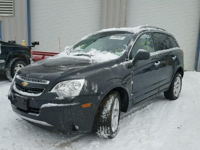 3GNAL3EK4ES587611 - 2014 CHEVROLET CAPTIVA LT BLACK photo 2