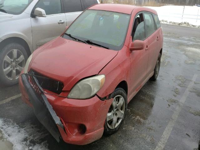 2T1KR32E76C580340 - 2006 TOYOTA COROLLA MA RED photo 2