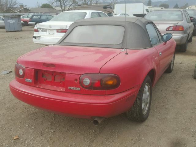 JM1NA3519N0317336 - 1992 MAZDA MX-5 MIATA RED photo 4