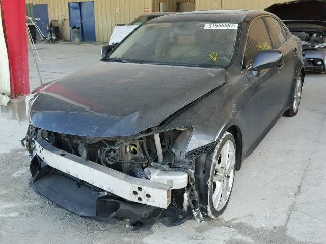 JTHBK262565023453 - 2006 LEXUS IS 250 GRAY photo 2