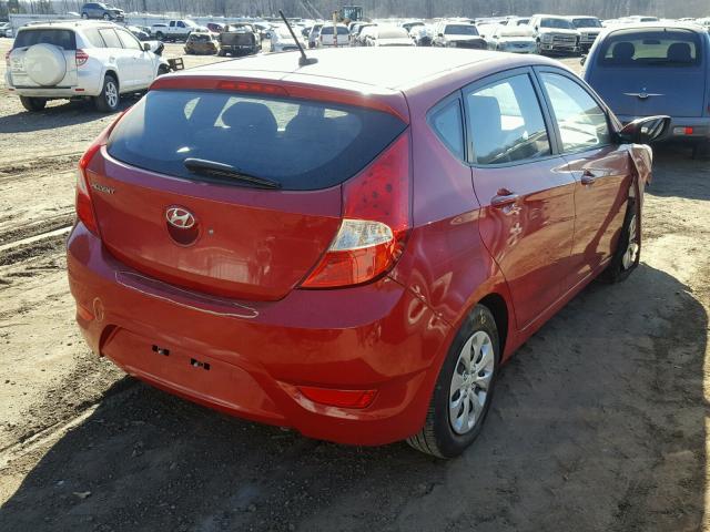 KMHCT5AEXGU267561 - 2016 HYUNDAI ACCENT SE RED photo 4