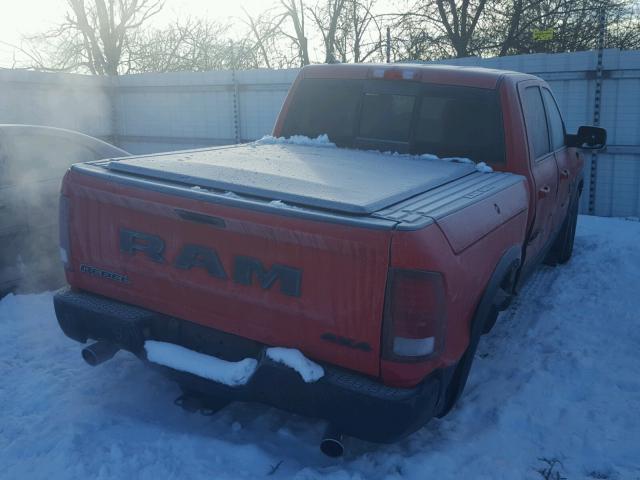 1C6RR7YT8HS549621 - 2017 RAM 1500 REBEL წითელი ფოტო 4