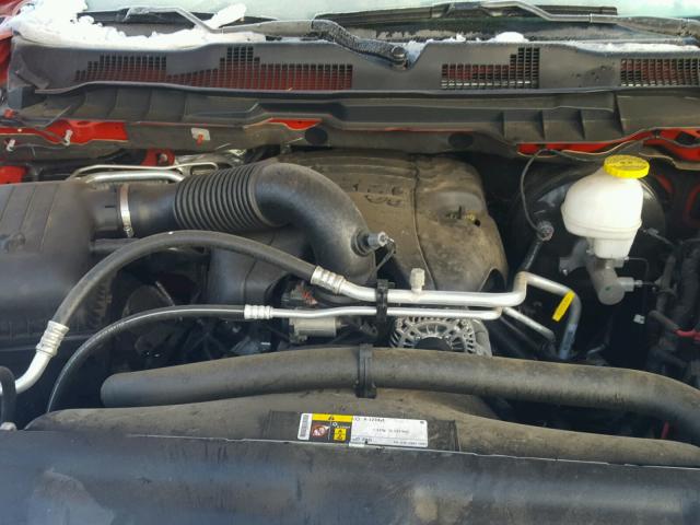 1C6RR7YT8HS549621 - 2017 RAM 1500 REBEL წითელი ფოტო 7