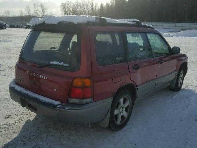 JF1SF6555XH740322 - 1999 SUBARU FORESTER S RED photo 4