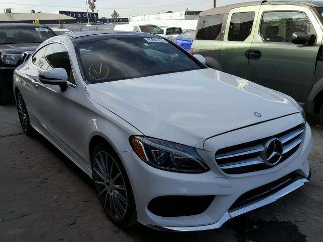 WDDWJ4JB1HF395349 - 2017 MERCEDES-BENZ C 300 WHITE photo 1