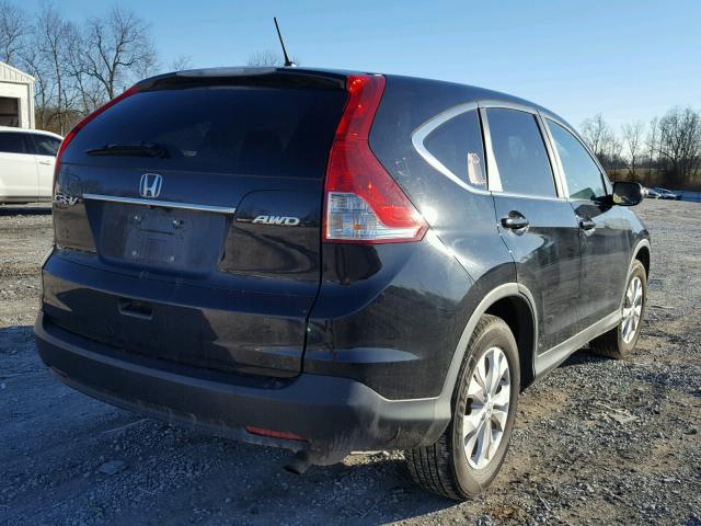 2HKRM4H58EH633374 - 2014 HONDA CR-V EX BLACK photo 4