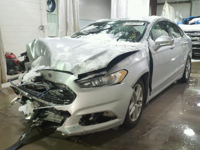 3FA6P0H79ER371596 - 2014 FORD FUSION SE GRAY photo 2