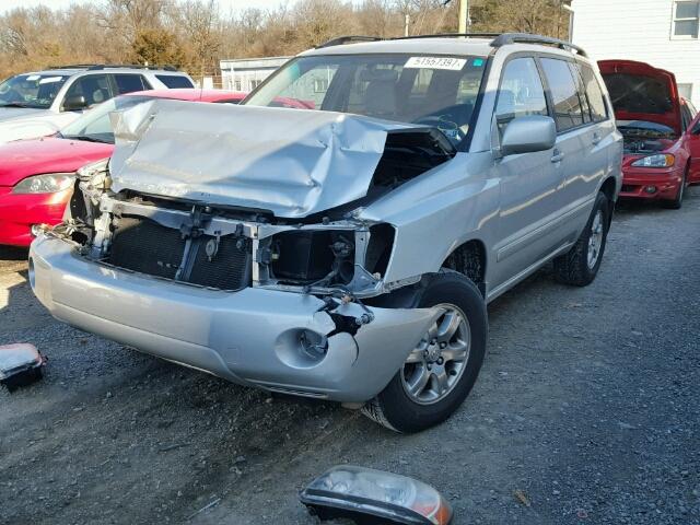 JTEHP21A370226945 - 2007 TOYOTA HIGHLANDER SILVER photo 2