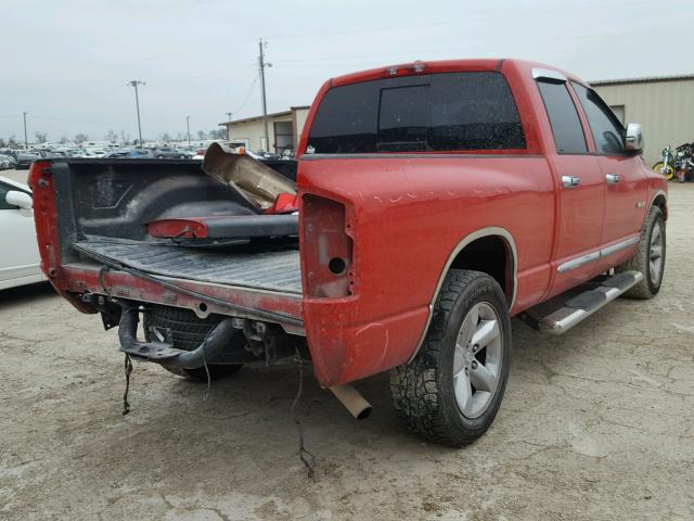 1D7HA18N98J154305 - 2008 DODGE RAM 1500 S RED photo 4