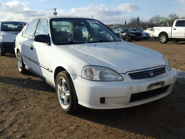 2HGEJ6670YH520010 - 2000 HONDA CIVIC LX WHITE photo 1