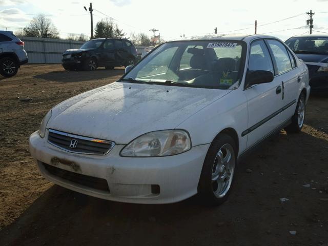 2HGEJ6670YH520010 - 2000 HONDA CIVIC LX WHITE photo 2