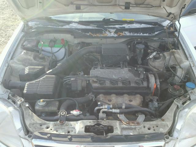 2HGEJ6670YH520010 - 2000 HONDA CIVIC LX WHITE photo 7