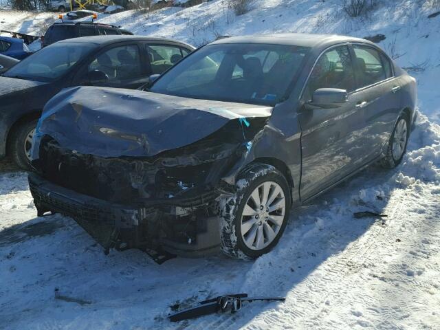 1HGCR2F84DA074485 - 2013 HONDA ACCORD EXL GRAY photo 2