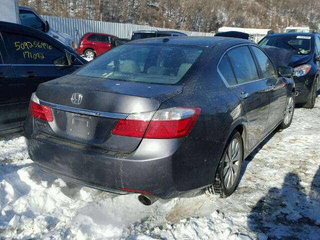 1HGCR2F84DA074485 - 2013 HONDA ACCORD EXL GRAY photo 4