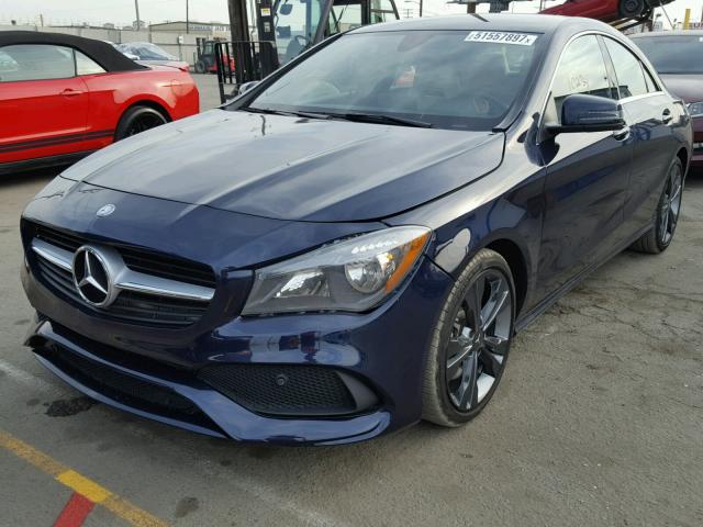 WDDSJ4EBXHN442697 - 2017 MERCEDES-BENZ CLA 250 BLUE photo 2