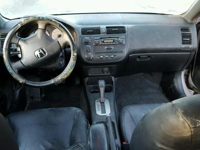 1HGEM229X2L041143 - 2002 HONDA CIVIC EX 金色 照片 9