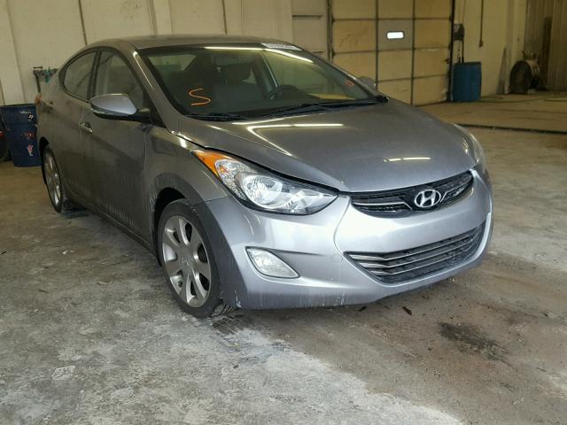 KMHDH4AE5CU201350 - 2012 HYUNDAI ELANTRA GL GRAY photo 1