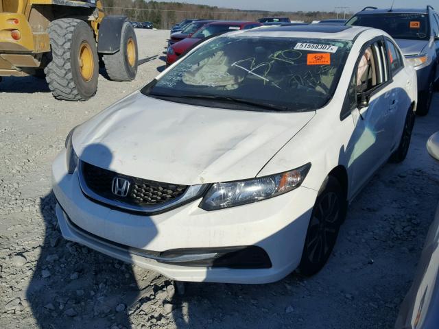 19XFB2F87DE015606 - 2013 HONDA CIVIC EX WHITE photo 2