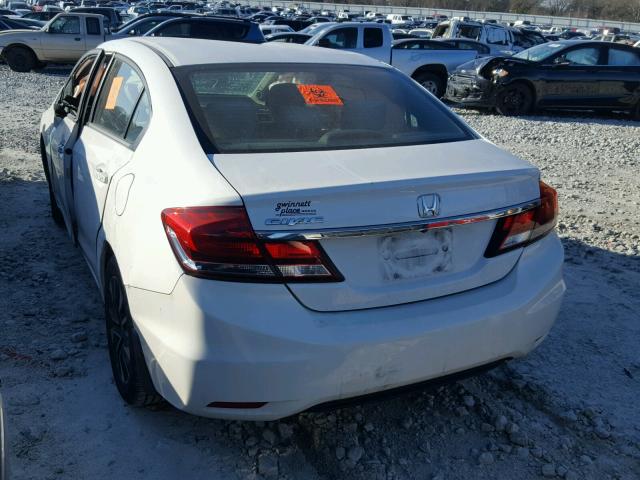 19XFB2F87DE015606 - 2013 HONDA CIVIC EX თეთრი ფოტო 3