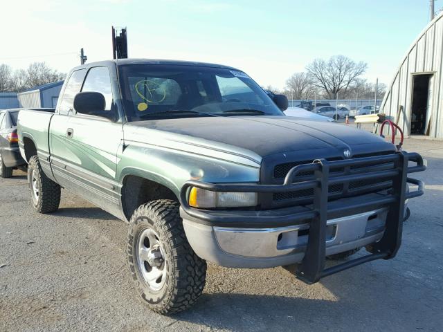 3B7HF13Y1XG162850 - 1999 DODGE RAM 1500 GREEN photo 1