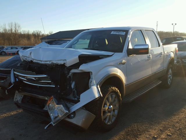 1FTFW1EF2CKD72797 - 2012 FORD F150 SUPER WHITE photo 2