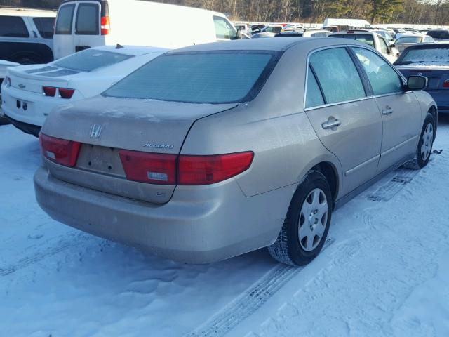 1HGCM56415A191567 - 2005 HONDA ACCORD LX BEIGE photo 4