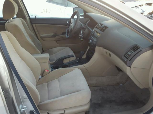 1HGCM56415A191567 - 2005 HONDA ACCORD LX BEIGE photo 5