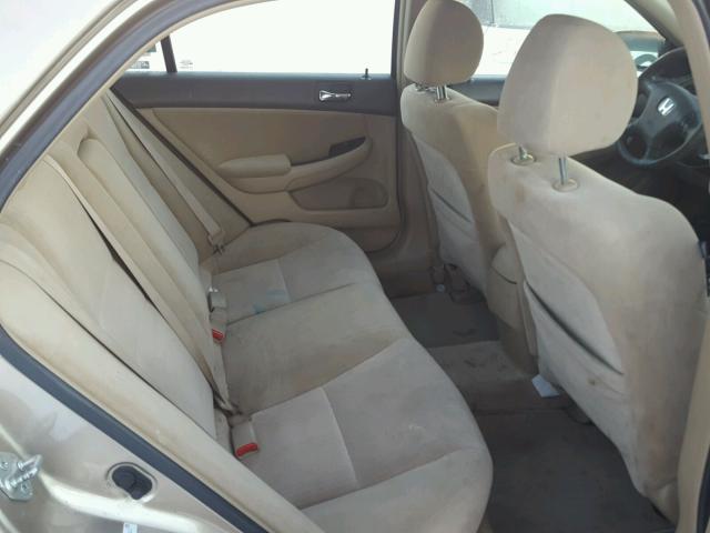 1HGCM56415A191567 - 2005 HONDA ACCORD LX BEIGE photo 6