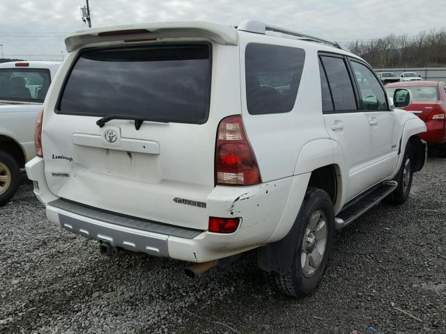 JTEZU17R330014965 - 2003 TOYOTA 4RUNNER LI WHITE photo 4