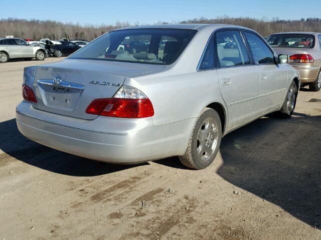 4T1BF28B93U301190 - 2003 TOYOTA AVALON XL SILVER photo 4