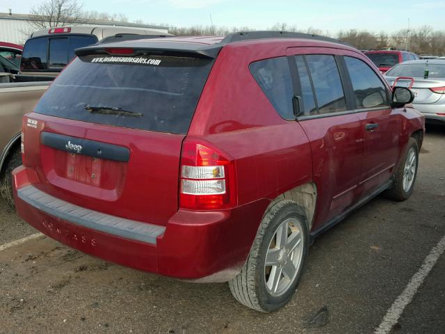 1J8FT47W48D591210 - 2008 JEEP COMPASS SP RED photo 4