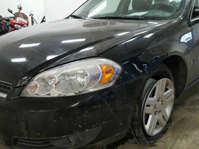 2G1WC58RX79247777 - 2007 CHEVROLET IMPALA LT BLACK photo 9