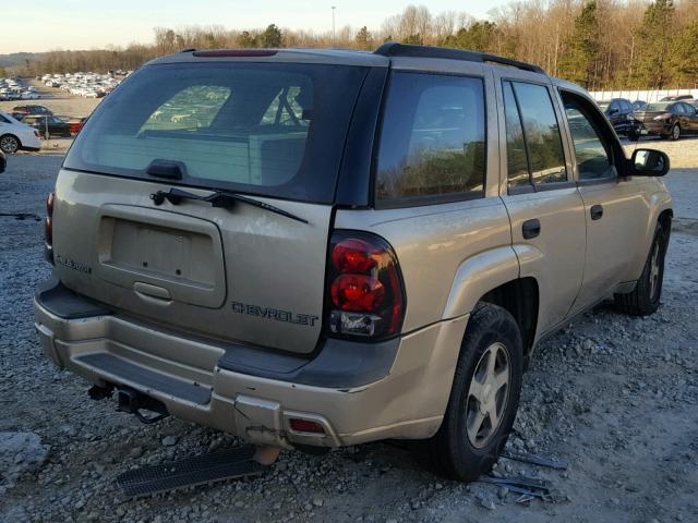 1GNDS13S942338870 - 2004 CHEVROLET TRAILBLAZE TAN photo 4