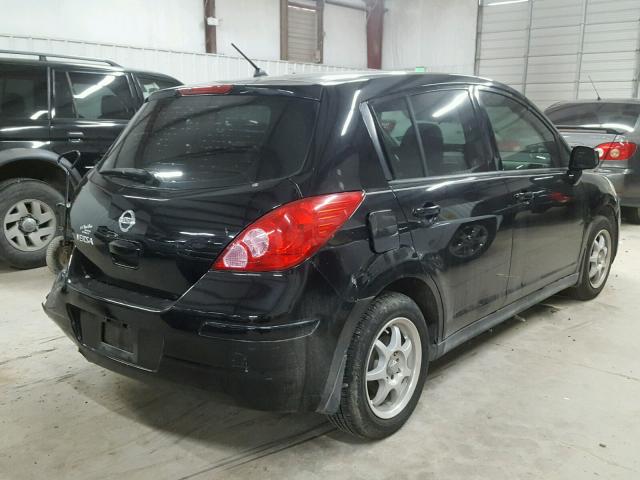 3N1BC13E69L381546 - 2009 NISSAN VERSA S BLACK photo 4