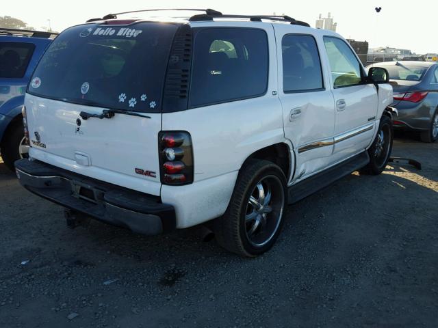 1GKEC13T04R241975 - 2004 GMC YUKON WHITE photo 4