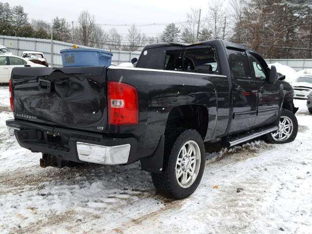 1GC1KYE82DF151811 - 2013 CHEVROLET SILVERADO BLACK photo 4