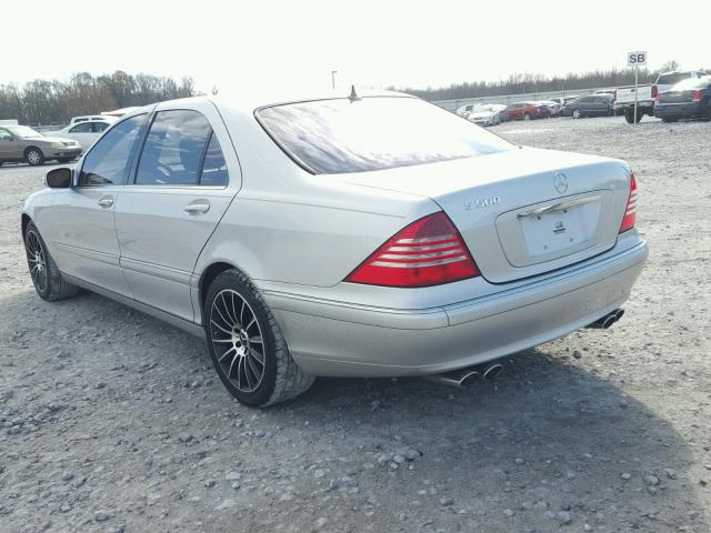 WDBNG75J64A402101 - 2004 MERCEDES-BENZ S 500 SILVER photo 3