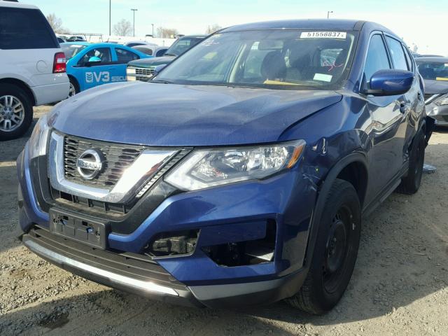 KNMAT2MT5HP570414 - 2017 NISSAN ROGUE S BLUE photo 2