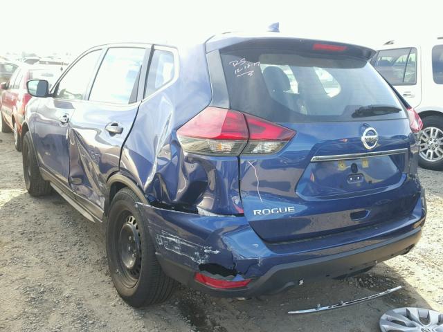 KNMAT2MT5HP570414 - 2017 NISSAN ROGUE S BLUE photo 3