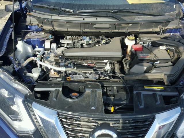 KNMAT2MT5HP570414 - 2017 NISSAN ROGUE S BLUE photo 7